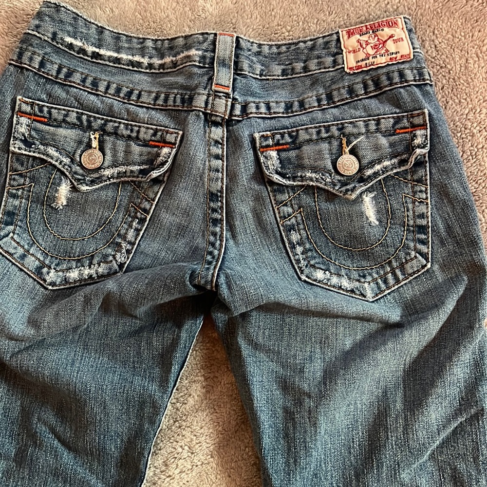 True religion ripped skinny jeans